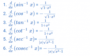 Differentiation Formulas – Toppers Bulletin